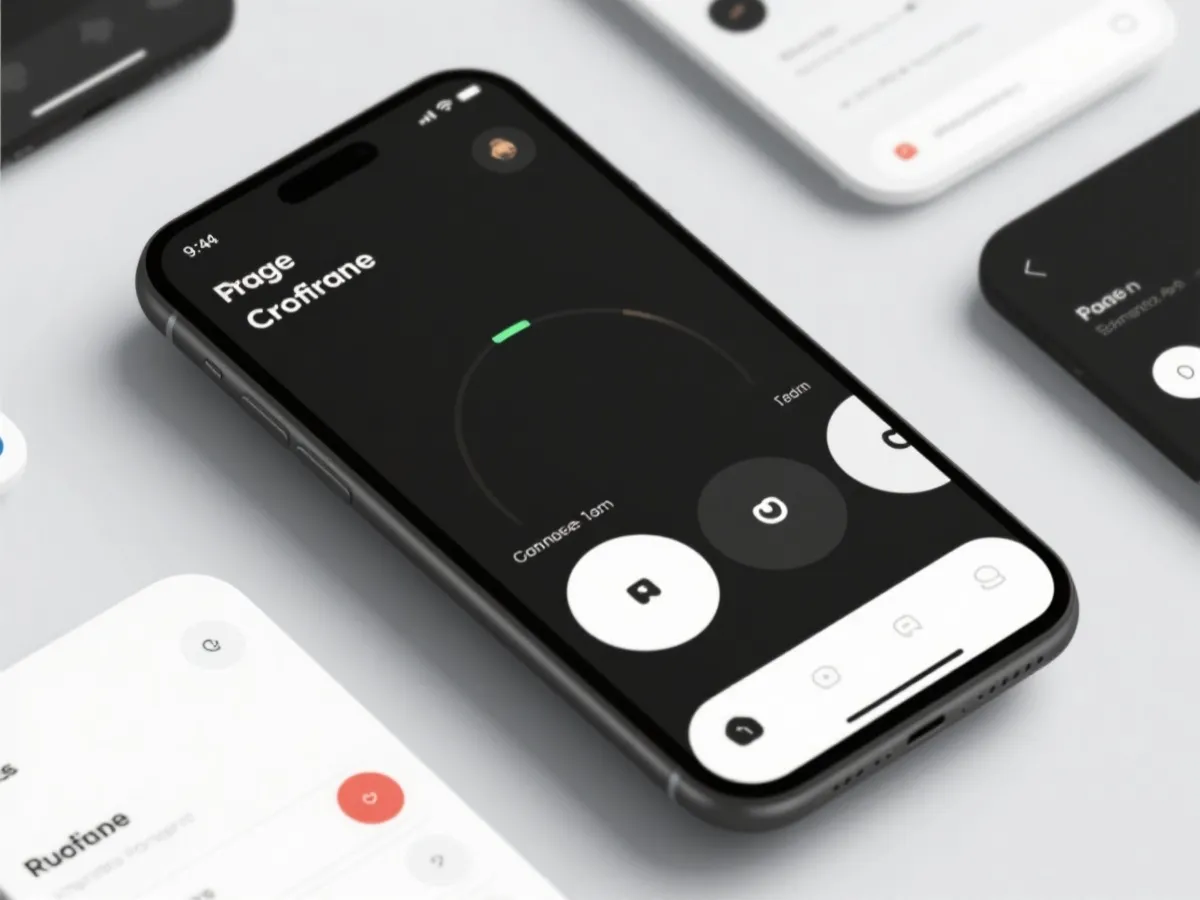 移动端应用界面示意